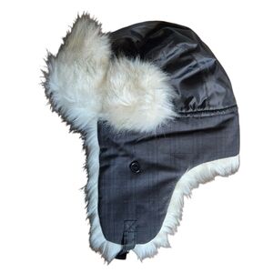 US Polo Assn Faux Fur Trapper Hat Winter Aviator Bomber‎ Style Plaid One Size